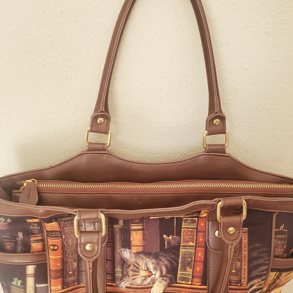 The Bradford Exchange Charles Wysocki "Classic Tails" Tote Bag With Cat Artwork - Picture 6 of 11